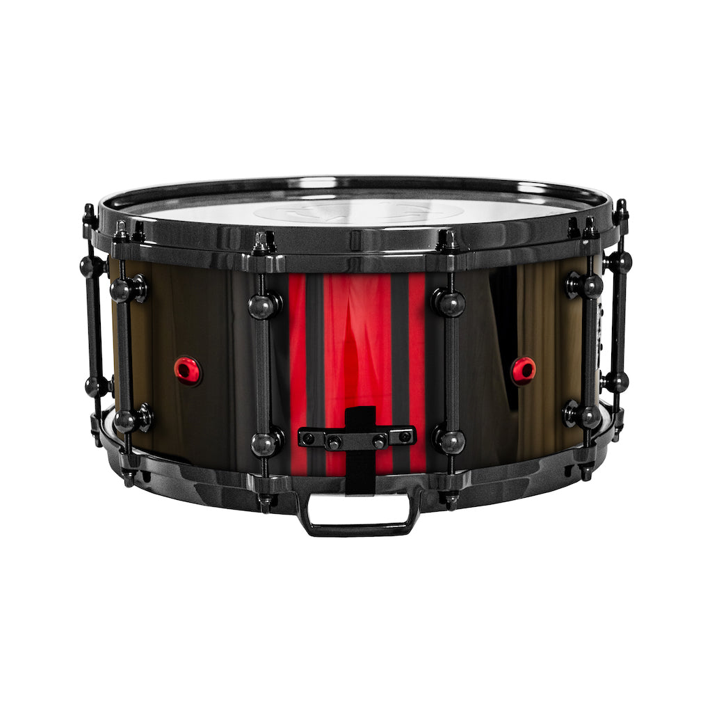 Chaos Elite Custom 14x6.5 Maple Re-Ring Snare Drum - Red GTS