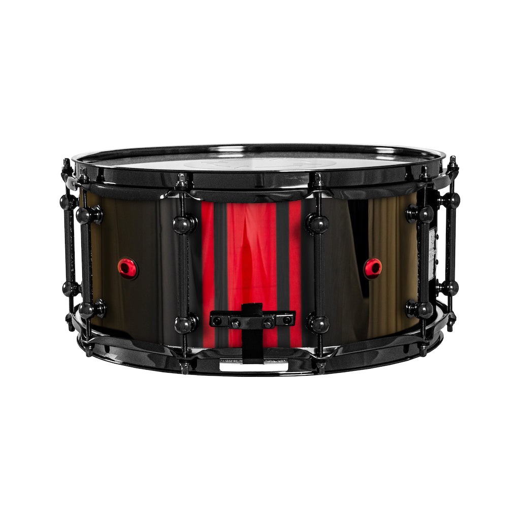 Chaos Elite Custom 14x6.5 Maple Re-Ring Snare Drum - Red GTS
