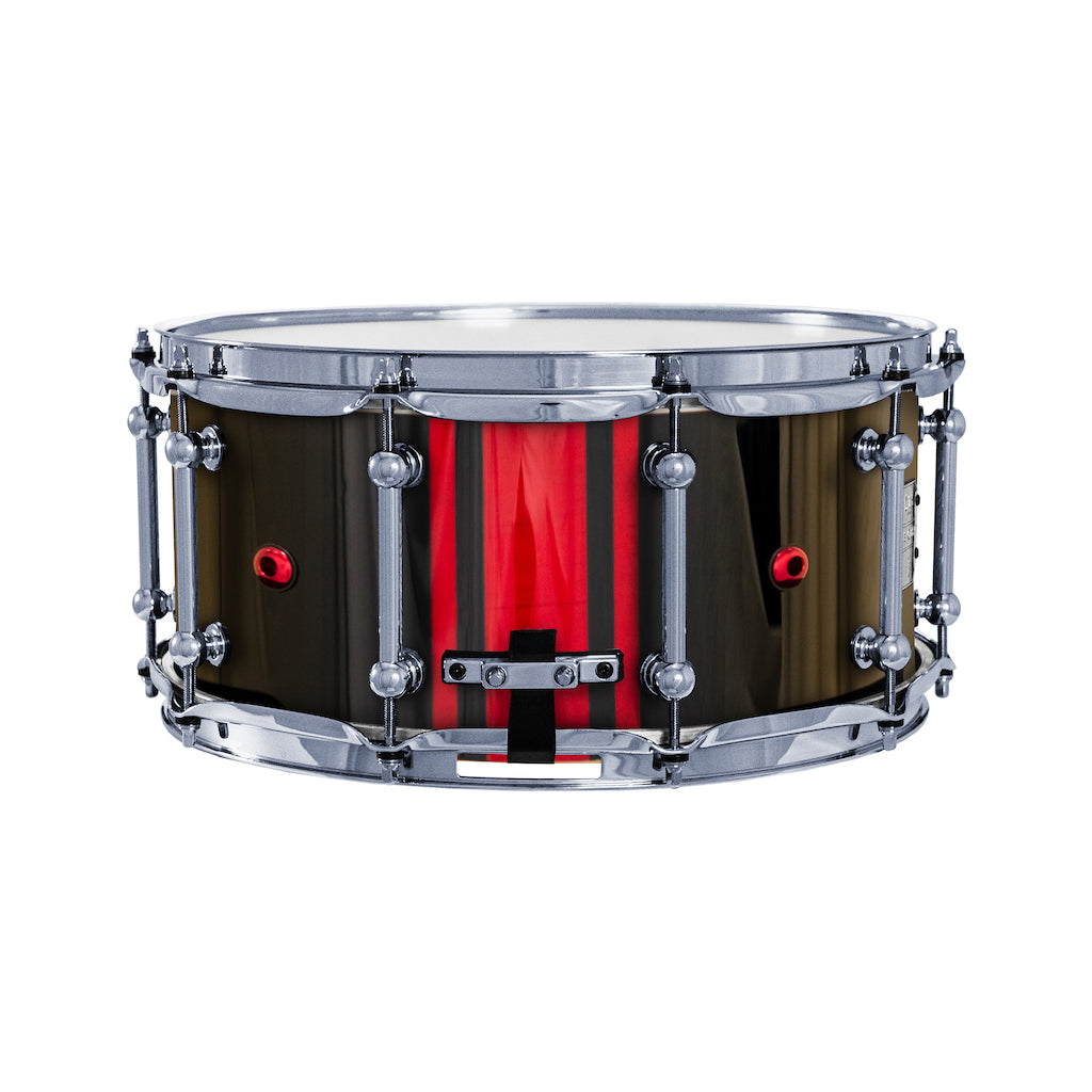 Chaos Elite Custom 14x6.5 Maple Re-Ring Snare Drum - Red GTS