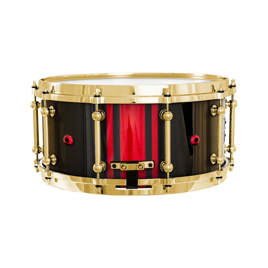Chaos Elite Custom 14x6.5 Maple Re-Ring Snare Drum - Red GTS