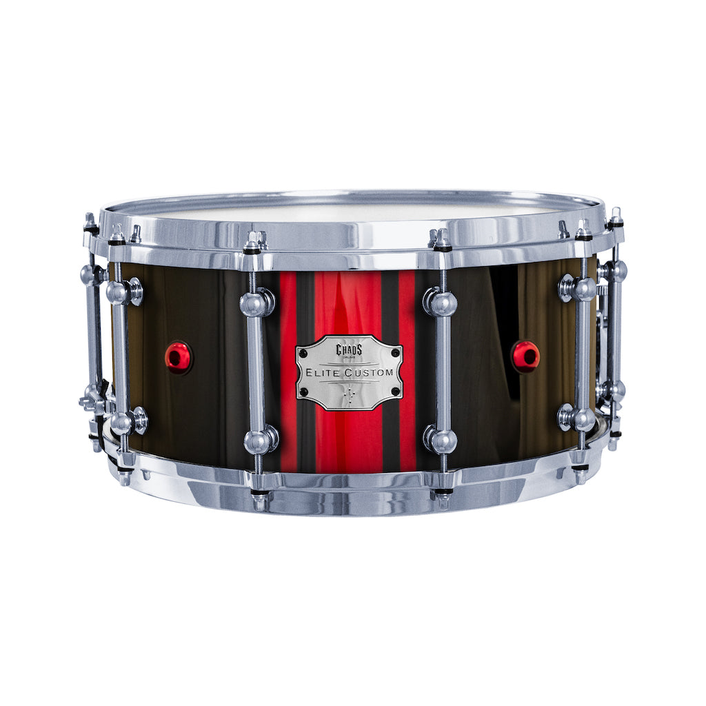 Chaos Elite Custom 14x6.5 Maple Re-Ring Snare Drum - Red GTS