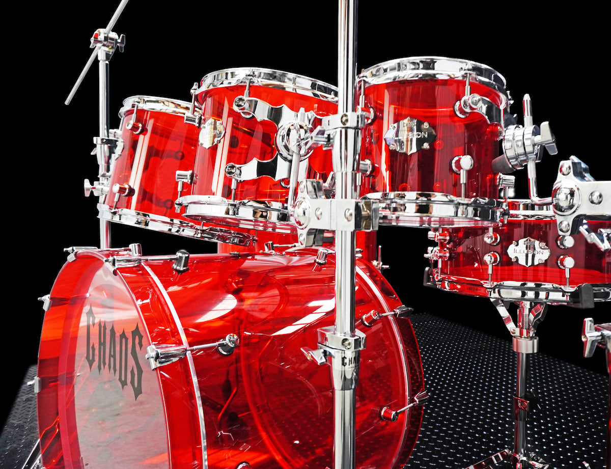 acrylic drums chaos drumkit chaos illusion drum kit pearl crystal beat