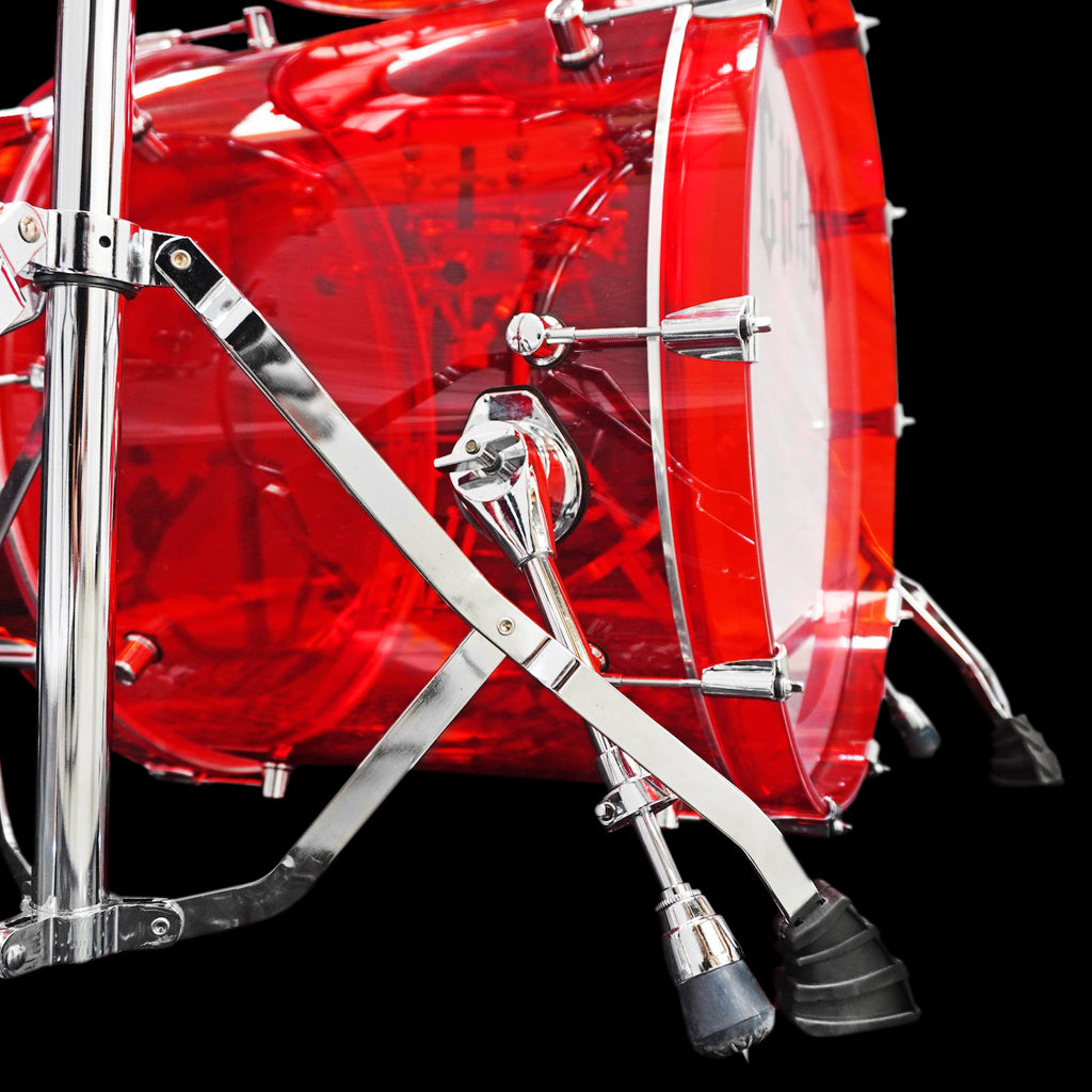 Chaos Illusion Acrylic Drum Kit - Red