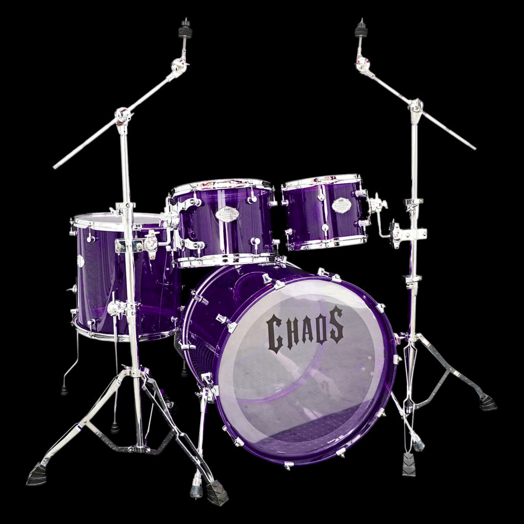 Chaos Illusion Acrylic Drum Kit - Purple
