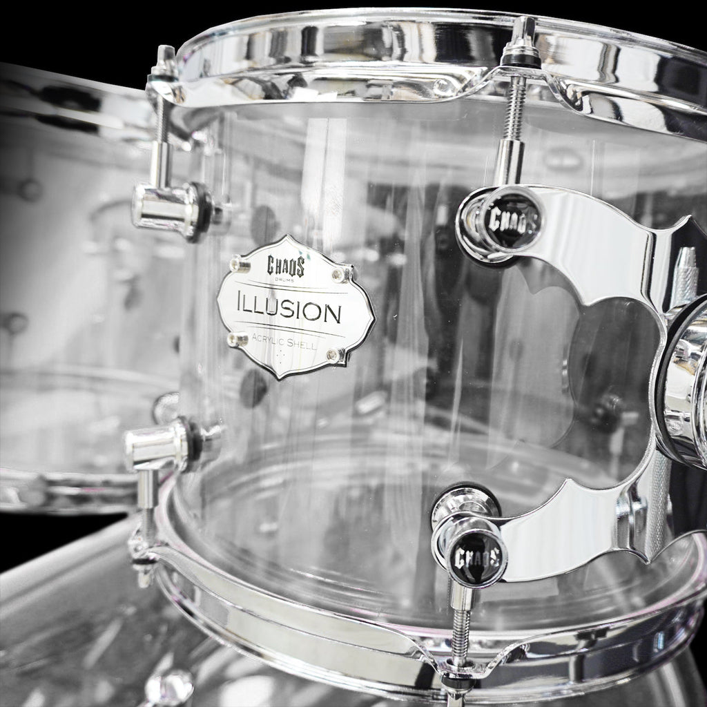 Chaos Illusion Acrylic Drum Kit - Clear