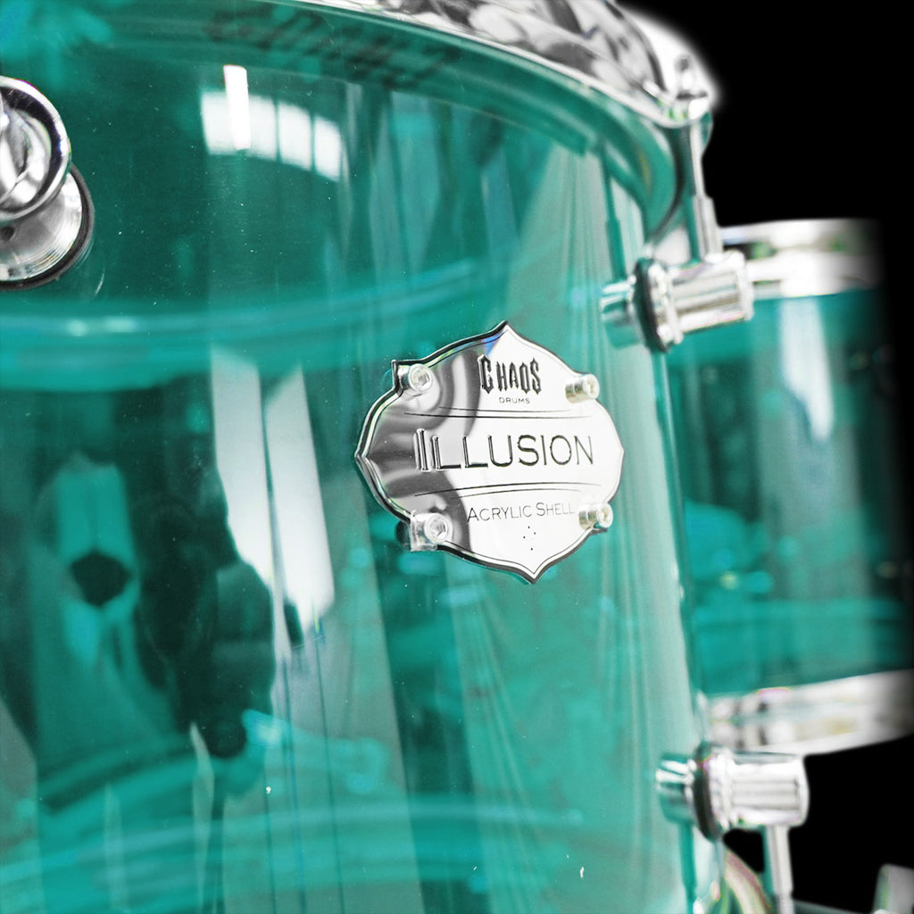 Chaos Illusion Acrylic Drum Kit - Coke Bottle Green