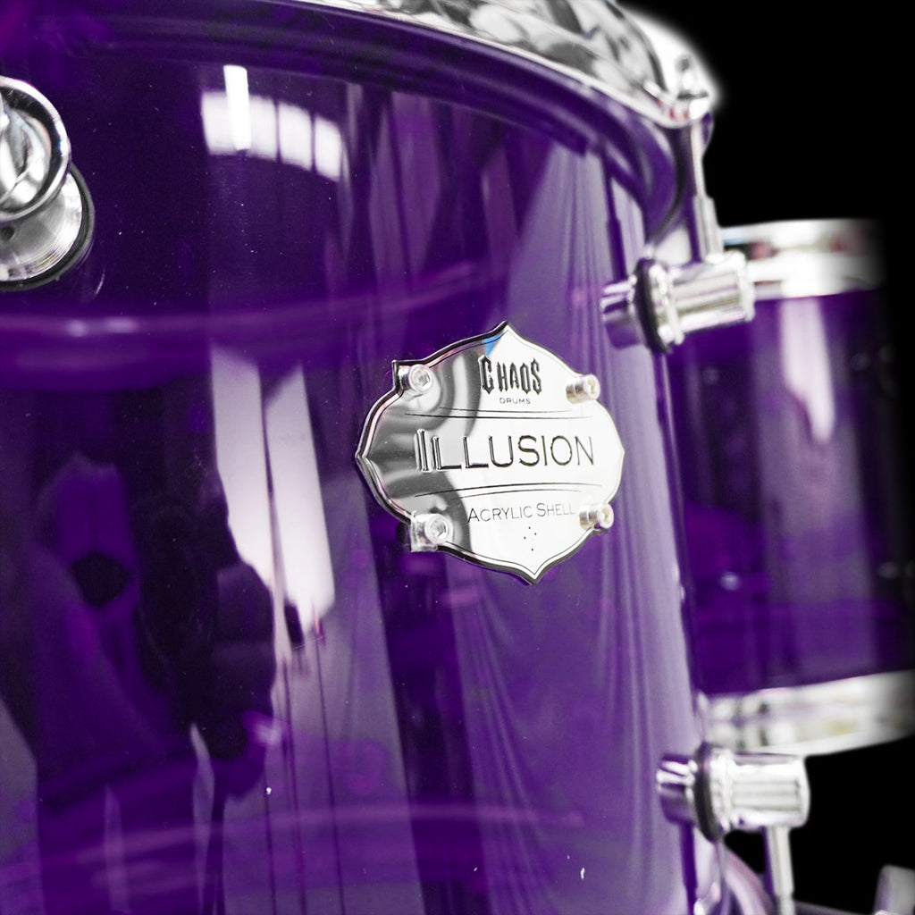 Chaos Illusion Acrylic Drum Kit - Purple