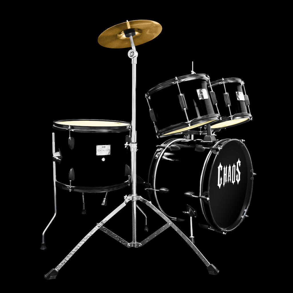 Chaos Catalyst Kids Beginner Junior Drum Kit - Black