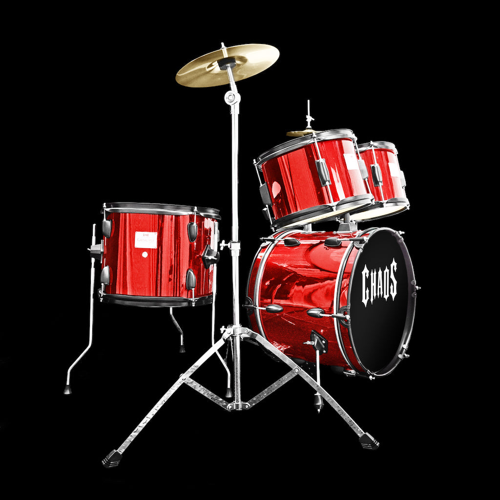 Chaos Catalyst Kids Beginner Junior Drum Kit - Wine Red