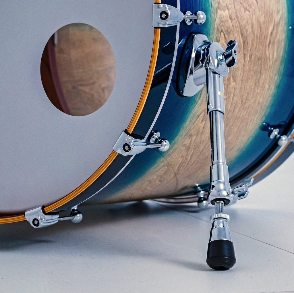 Chaos Elite Custom Drum Kit Birch & Bubinga - Blue Natural Burst