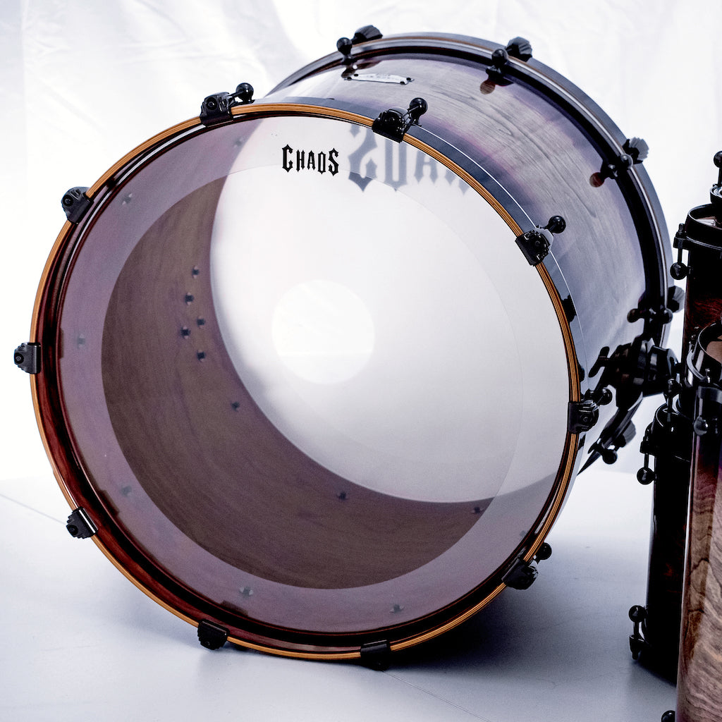 Chaos Elite Custom Drum Kit Birch & Bubinga - Purple Natural Burst