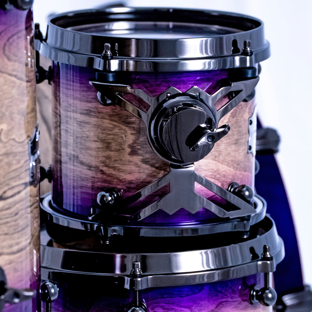 Chaos Elite Custom Drum Kit Birch & Bubinga - Purple Natural Burst