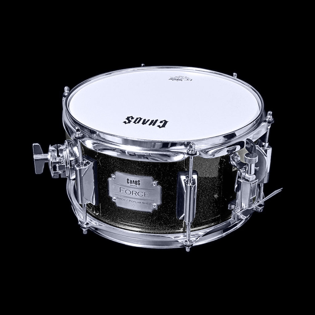 Chaos Force 12x5.5 Snare Drum - Black Sparkle