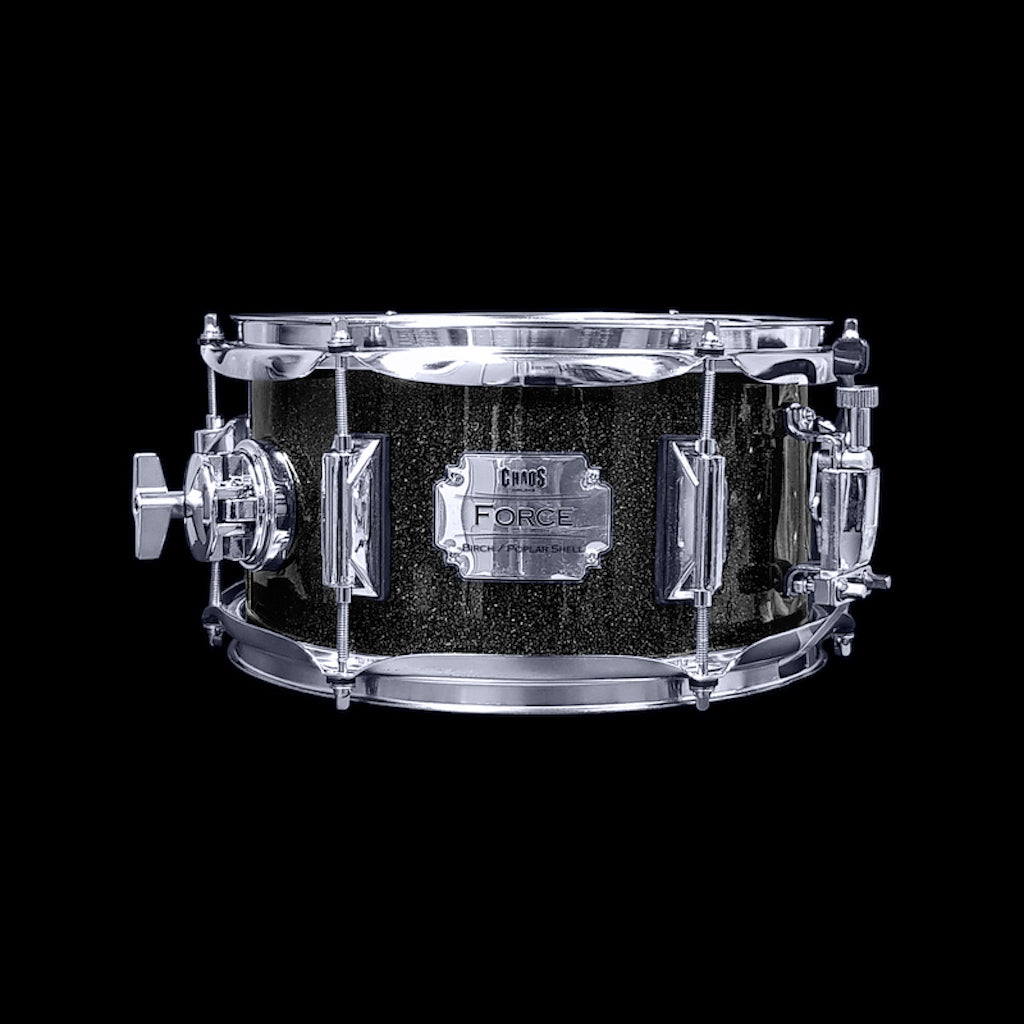 Chaos Force 8x5.5 Snare Drum - Black Sparkle