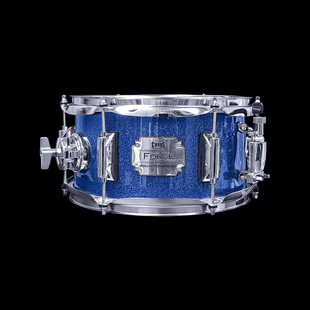 Chaos Force 12x5.5 Snare Drum - Blue Sparkle