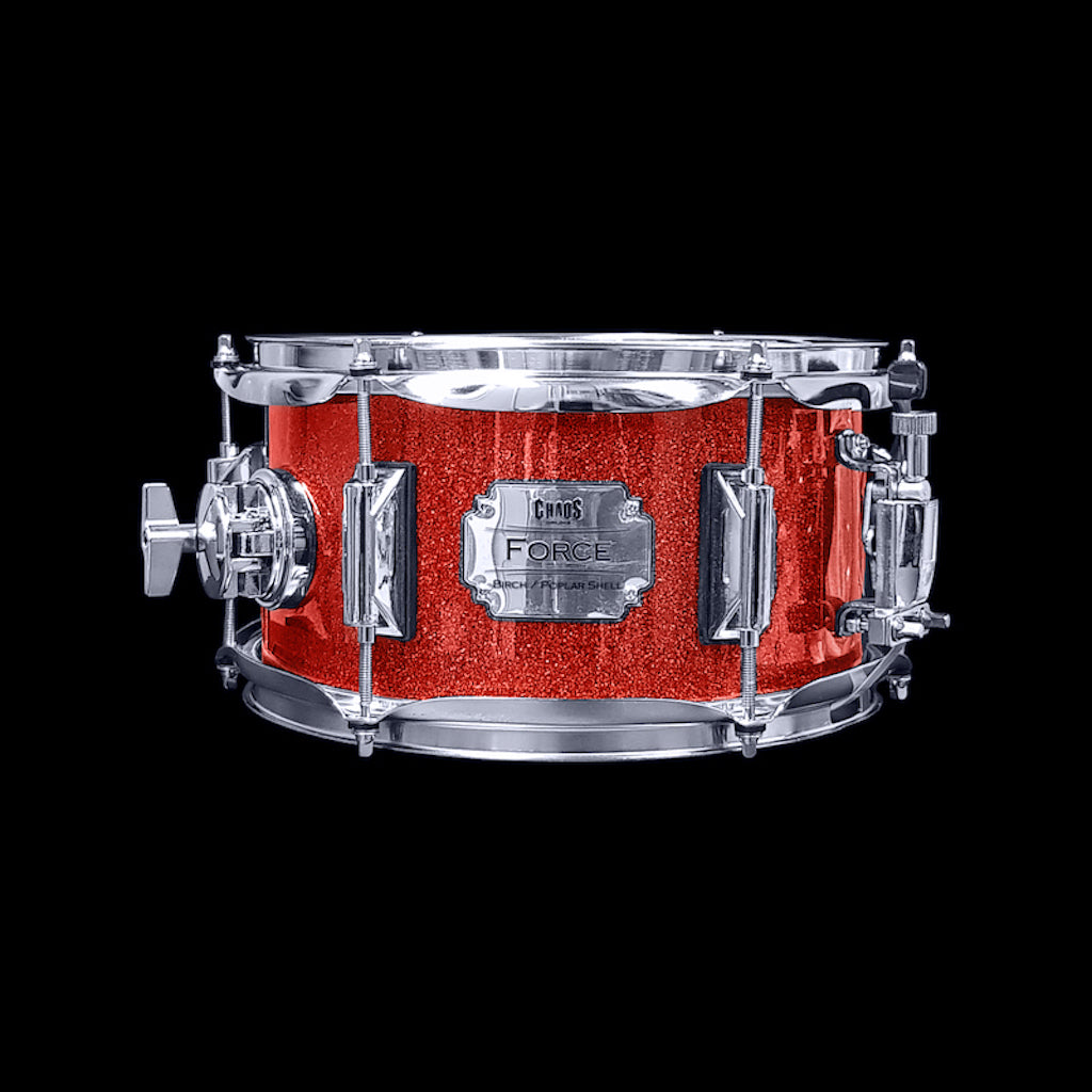 Chaos Force 8x5.5 Snare Drum - Red Sparkle