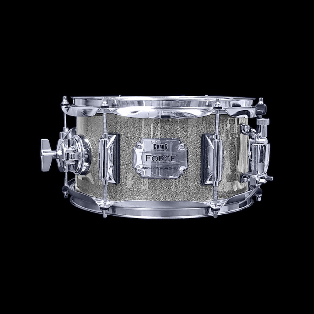 Chaos Force 10x5.5 Snare Drum - Silver Sparkle