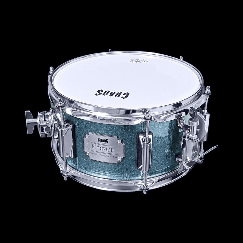 Chaos Force 10x5.5 Snare Drum - Turquoise Sparkle