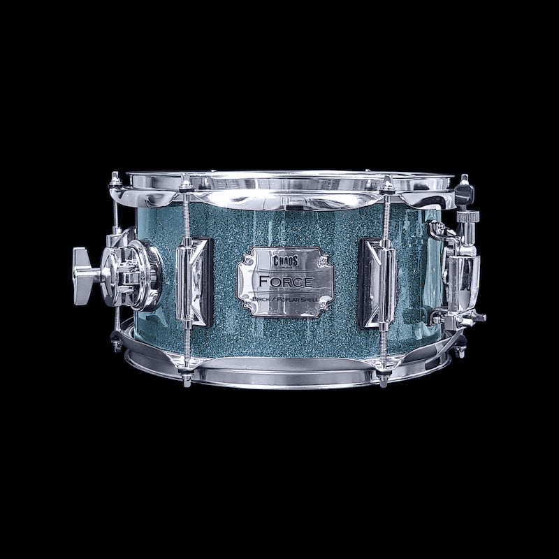 Chaos Force 10x5.5 Snare Drum - Turquoise Sparkle