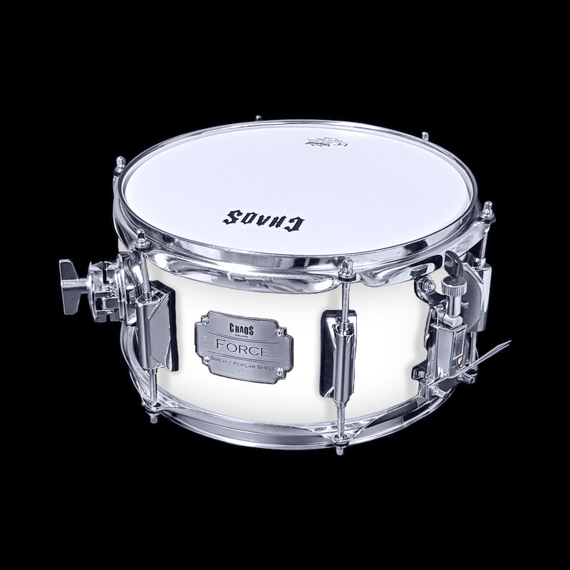 Chaos Force 10x5.5 Snare Drum - White