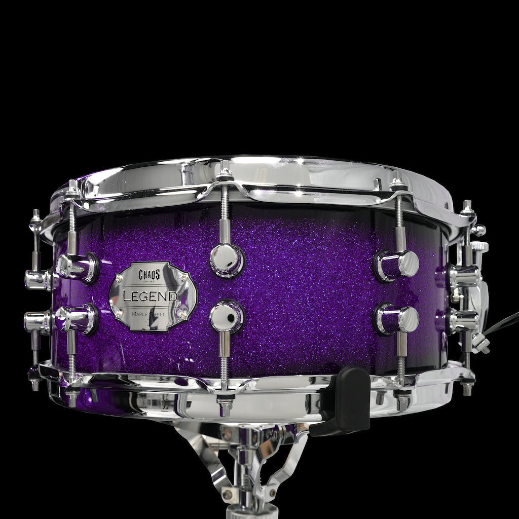 Chaos Legend Maple Drum Kit - Purple Sparkle Burst