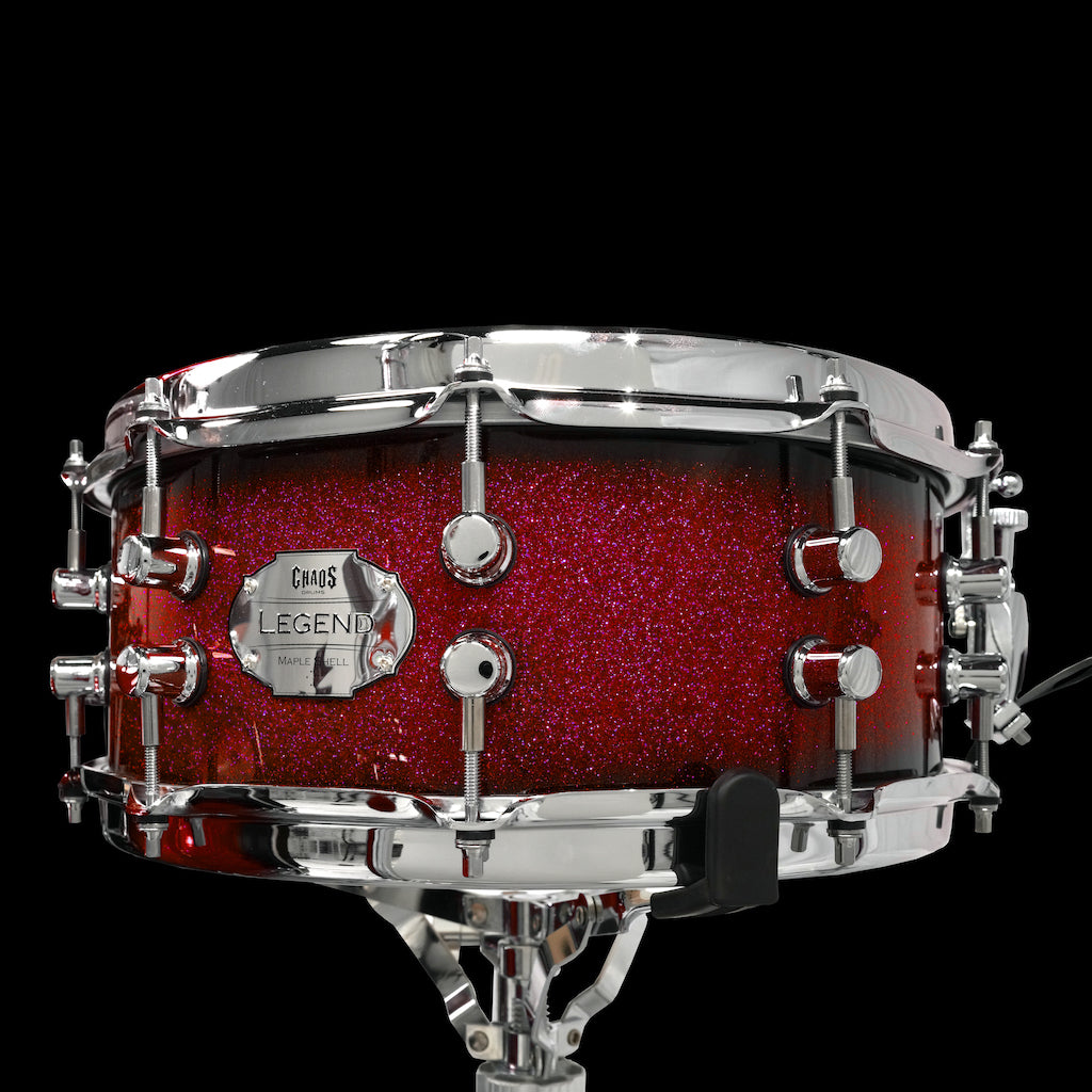 Chaos Legend Maple Drum Kit - Red Sparkle Burst