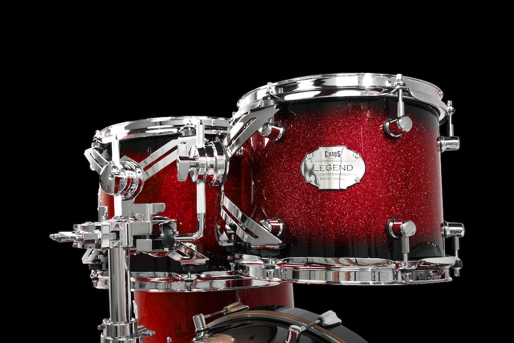 Chaos Legend Maple Drum Kit - Red Sparkle Burst