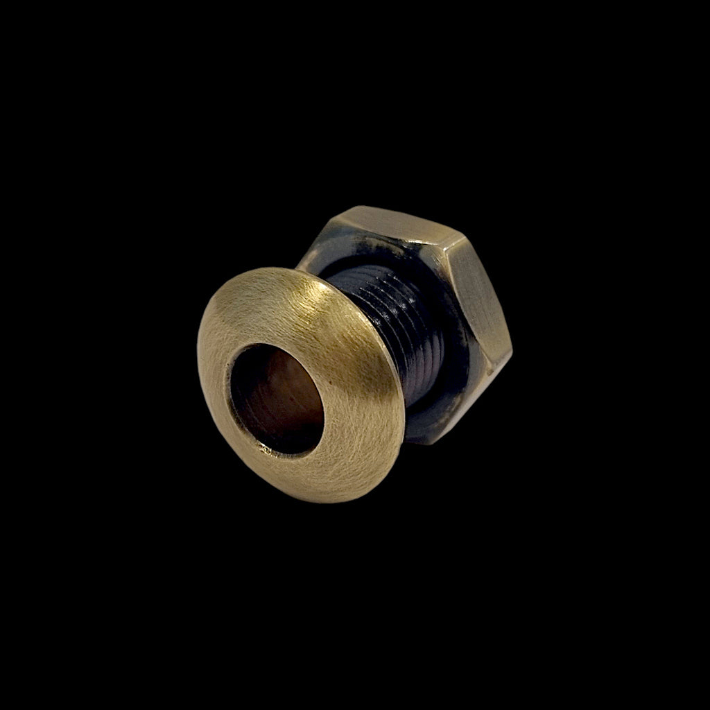 DFP Threaded Air Vent for Drum Shells - Antique Brass