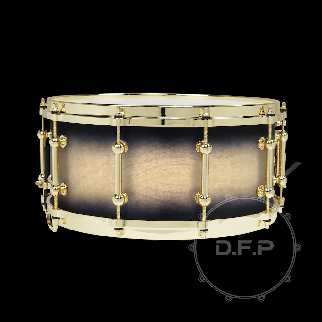 DFP 10Ply Maple Snare Drum Shells Satin Black Burst
