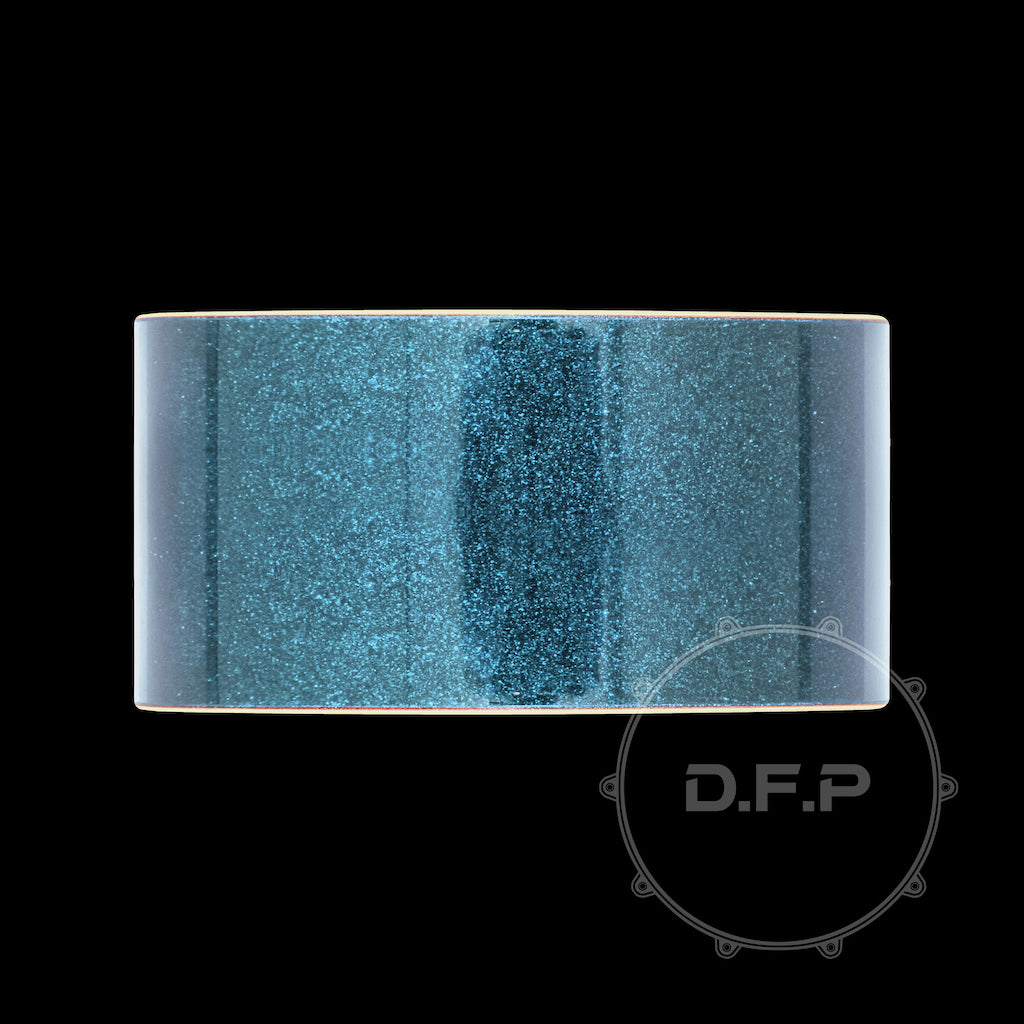 DFP 10Ply Maple Snare Drum Shells Teal Sparkle Lacquer