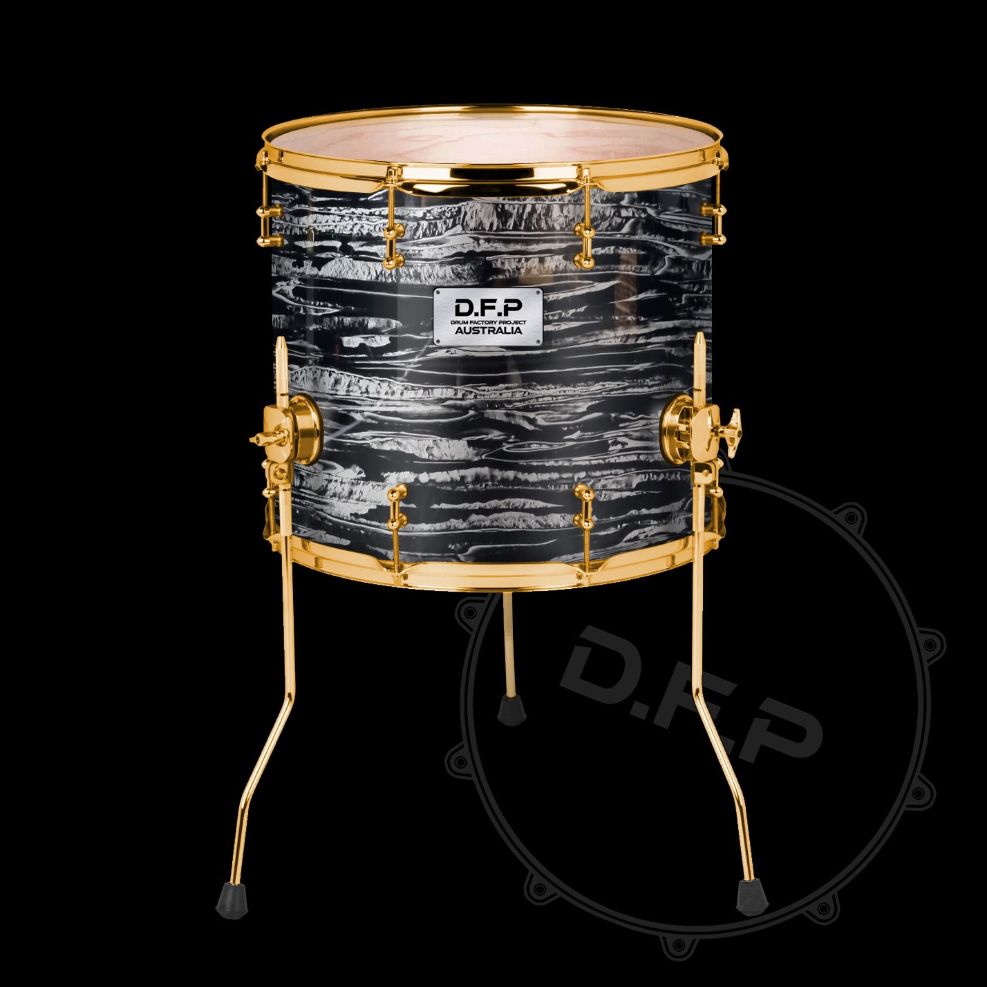 DFP Drum Wrap - Black Oyster