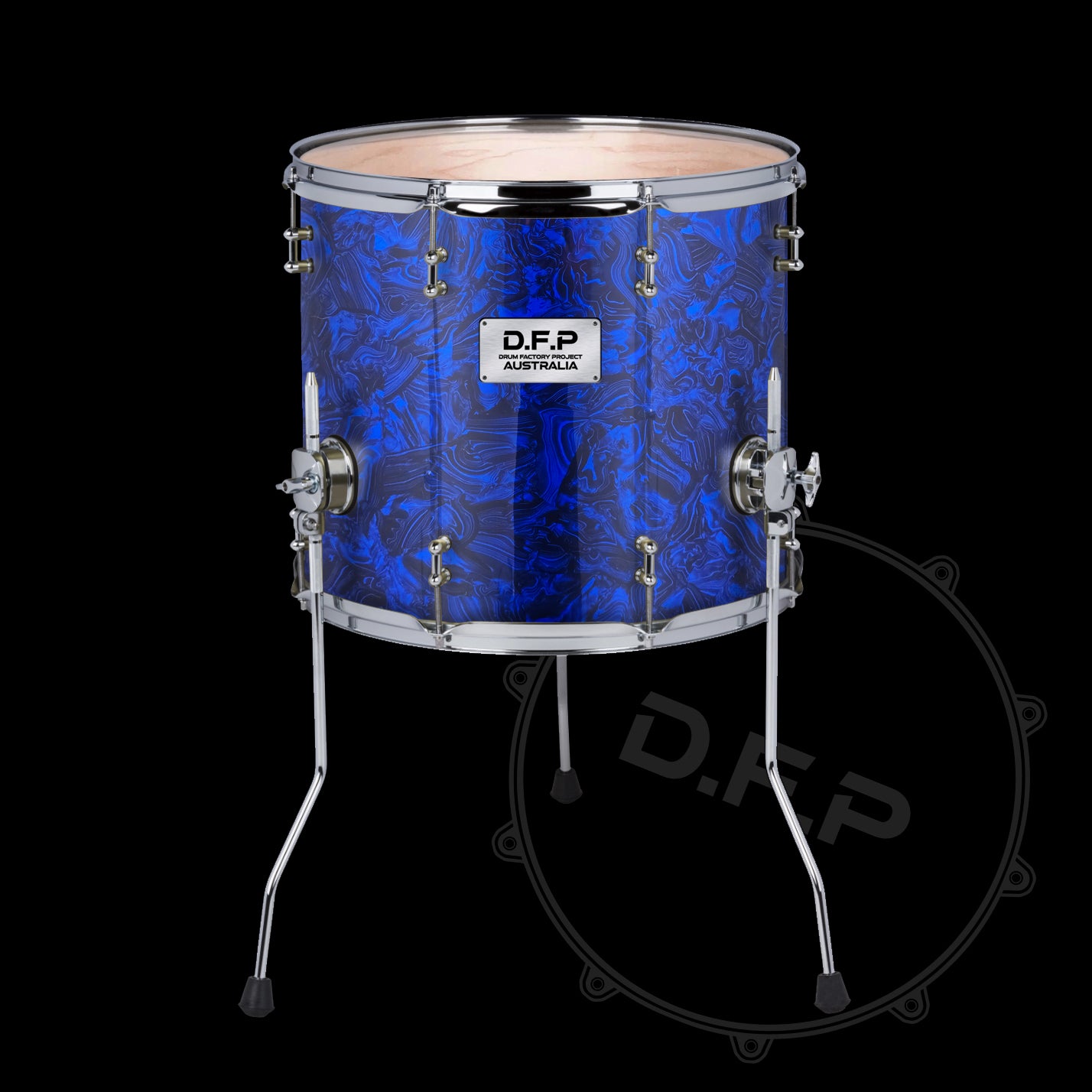 DFP Drum Wrap - Blue Abalone
