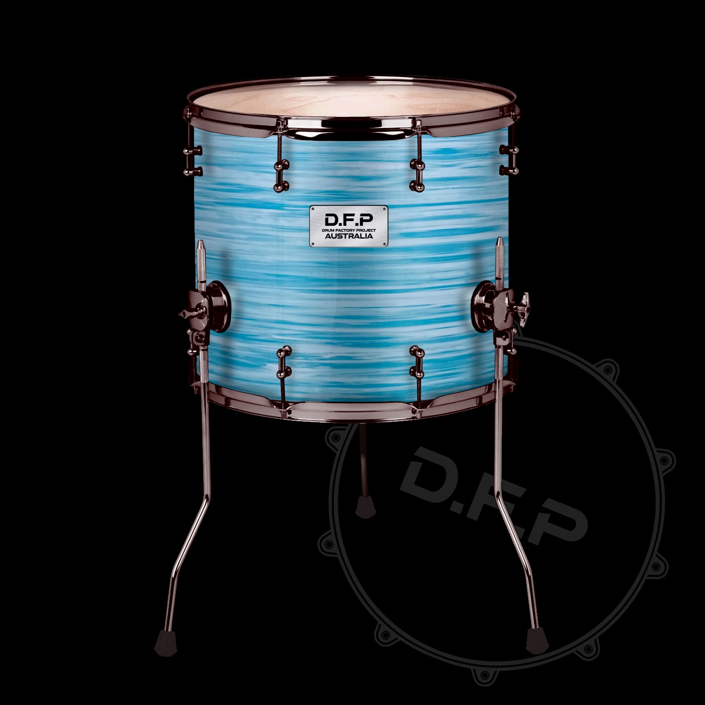 DFP Drum Wrap - Blue Oyster Cream