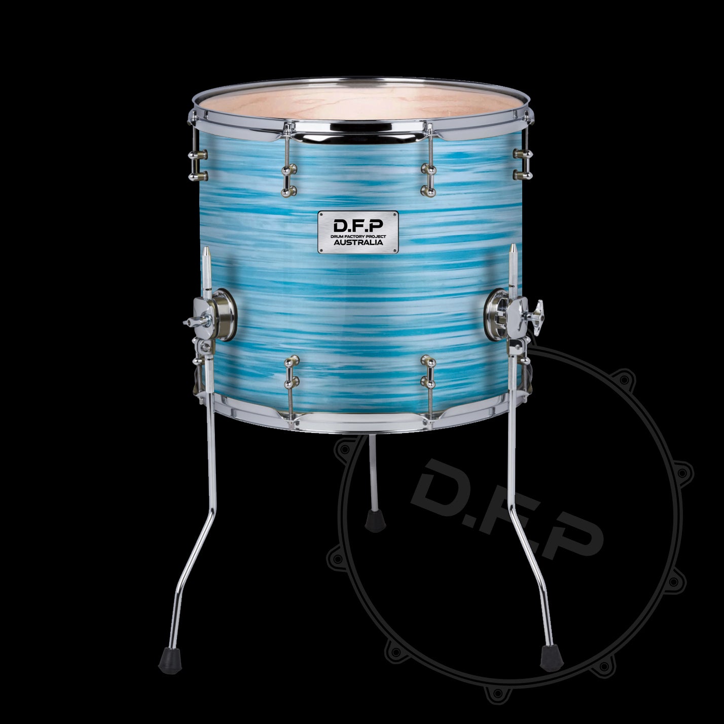 DFP Drum Wrap - Blue Oyster Cream