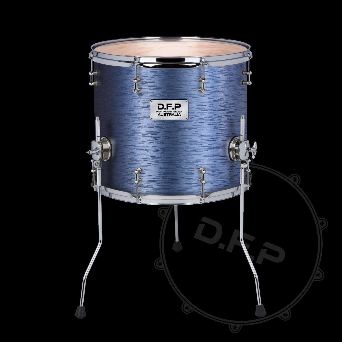 DFP Drum Wrap - Gun Metal Dark Blue