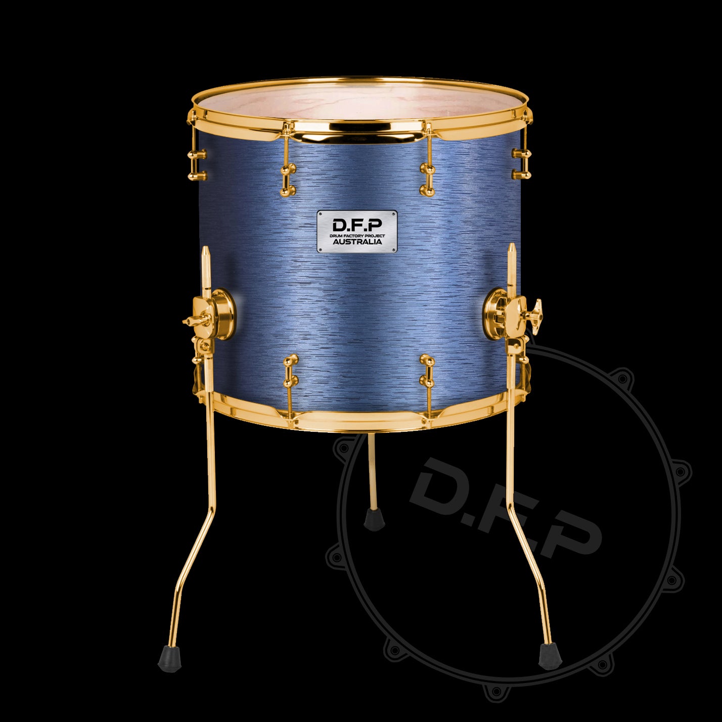 DFP Drum Wrap - Gun Metal Dark Blue