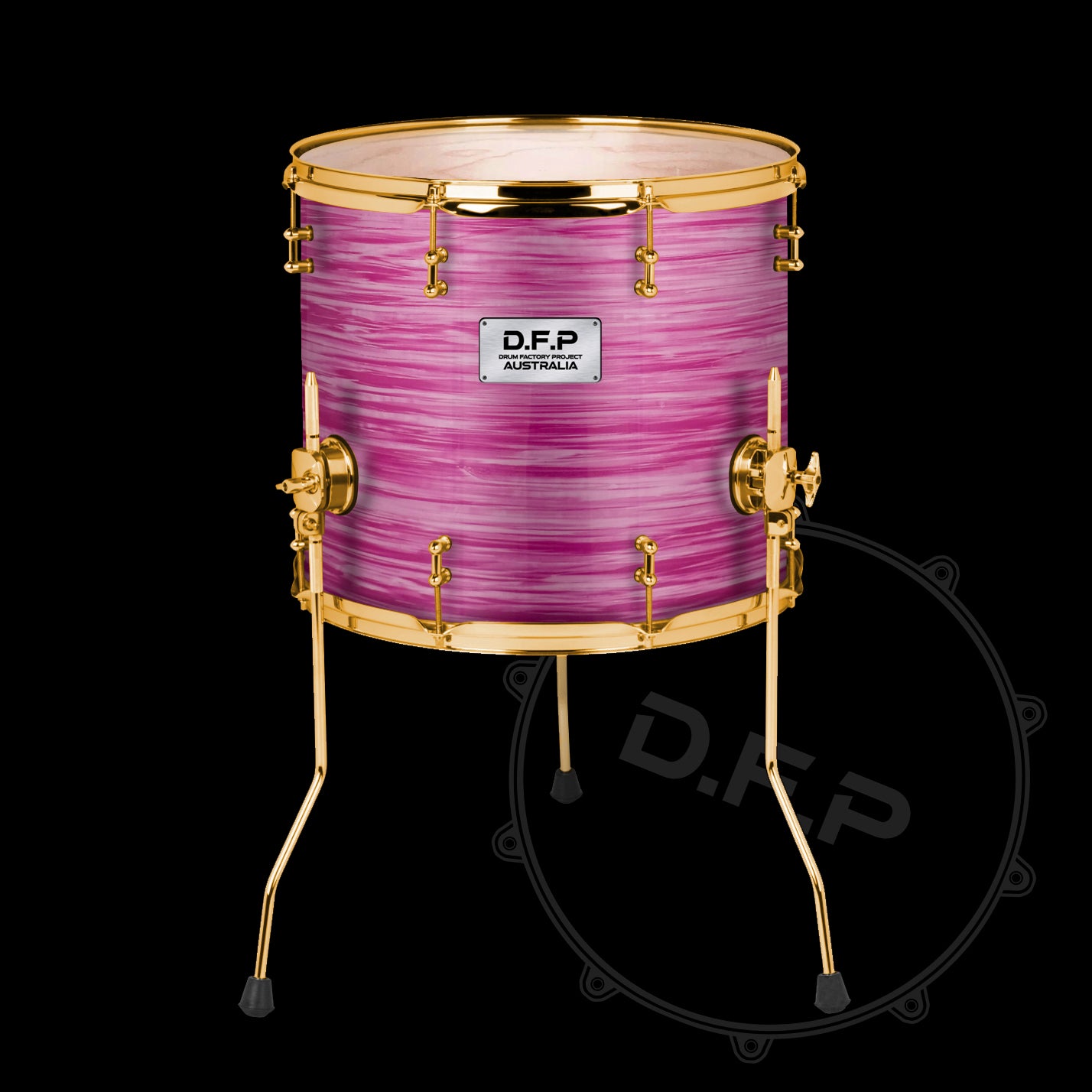 DFP Drum Wrap - Pink Oyster Cream