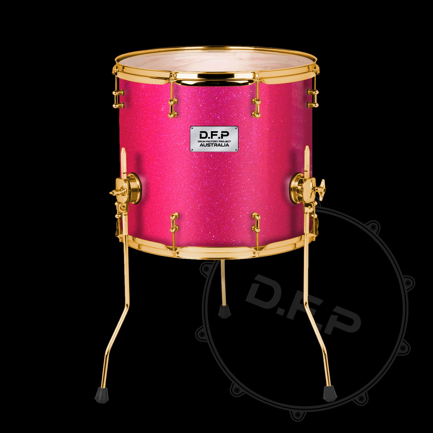 DFP Drum Wrap - Pink Sparkle