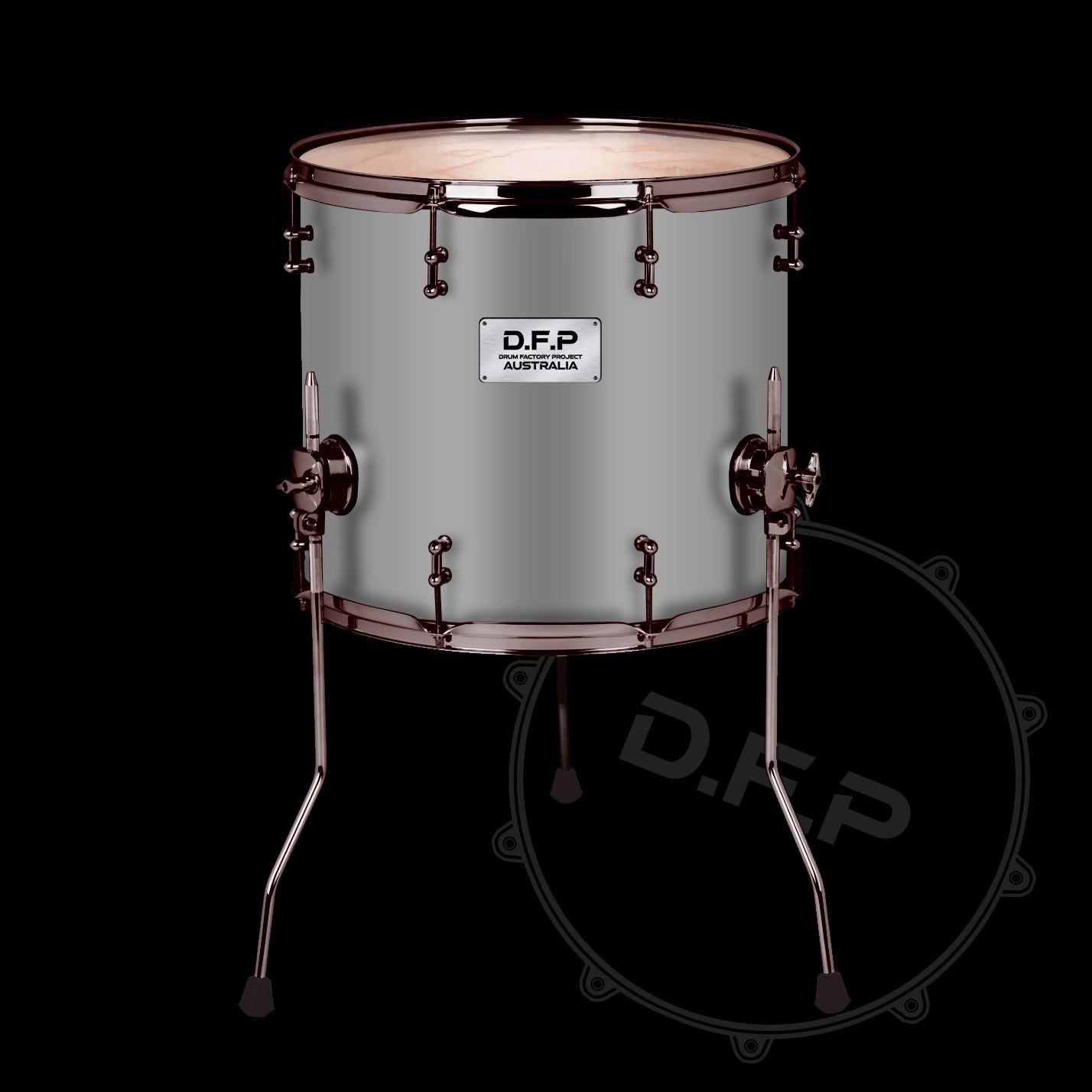 DFP Drum Wrap - Satin Pewter