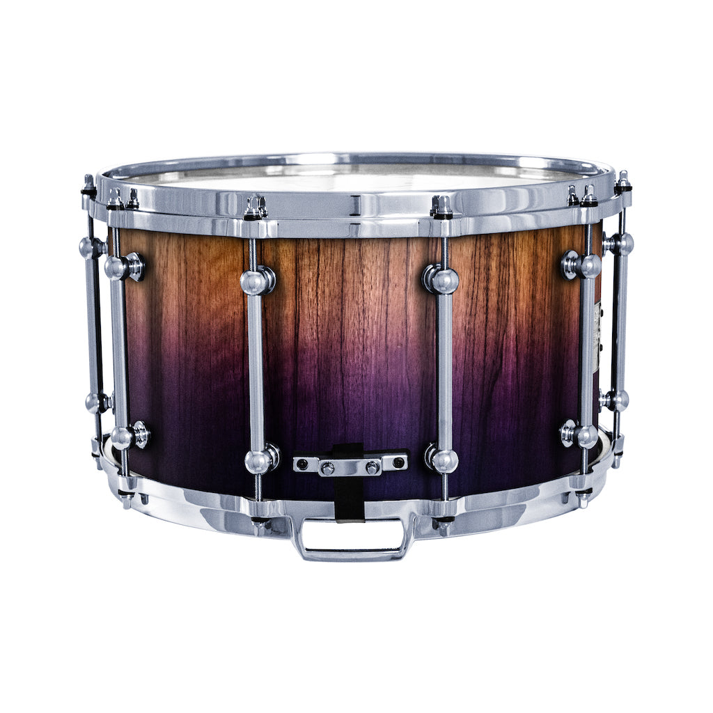 Chaos Elite Custom 14x8 Snare Drum Black Limba - Purple Fade
