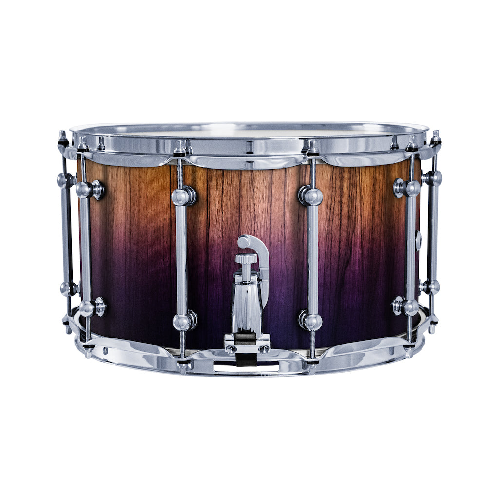 Chaos Elite Custom 14x8 Snare Drum Black Limba - Purple Fade