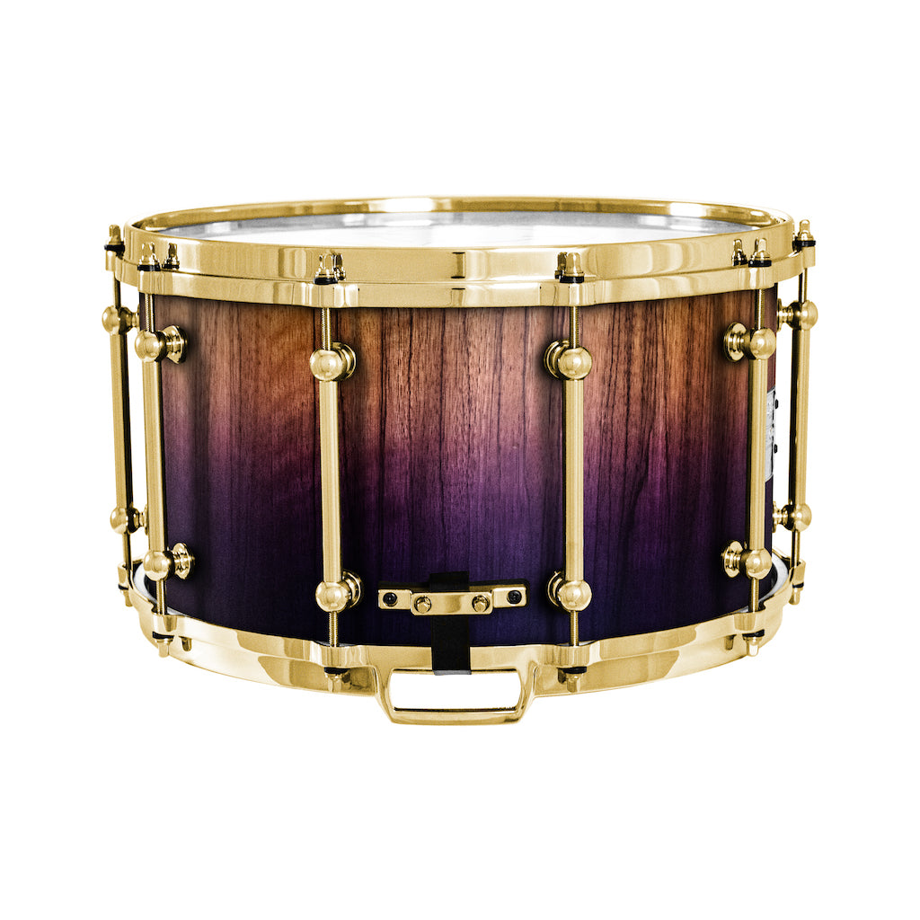 Chaos Elite Custom 14x8 Snare Drum Black Limba - Purple Fade