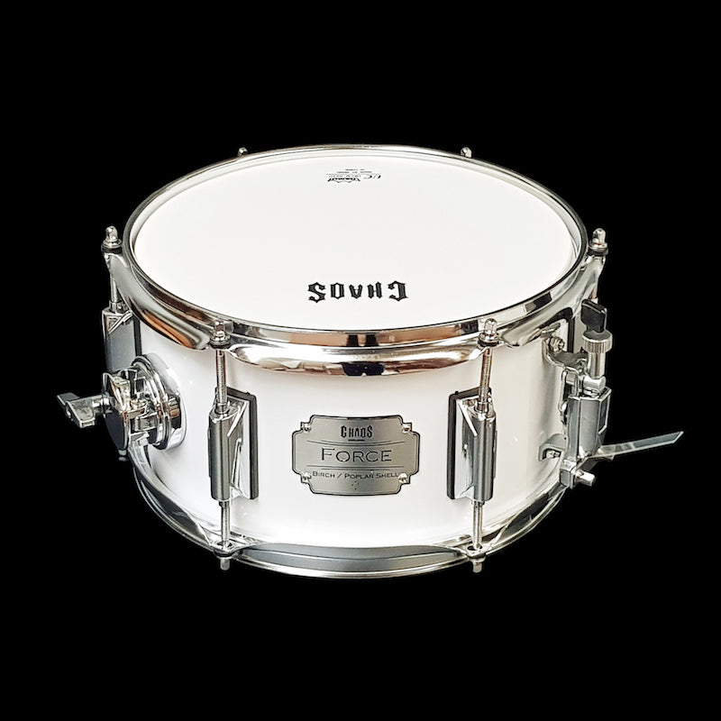 Chaos Force 12x5.5 Snare Drum - White