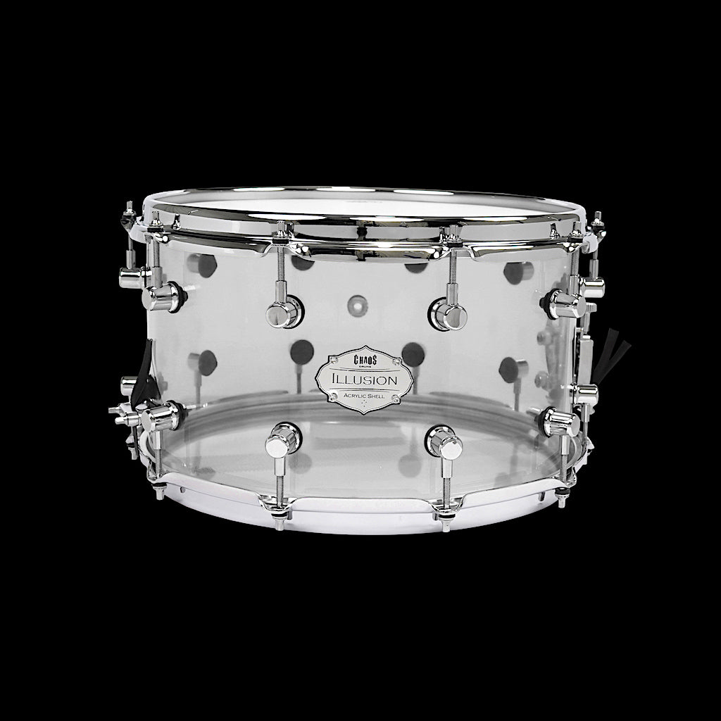 Chaos Illusion 14x8 Acrylic Snare Drum - Clear