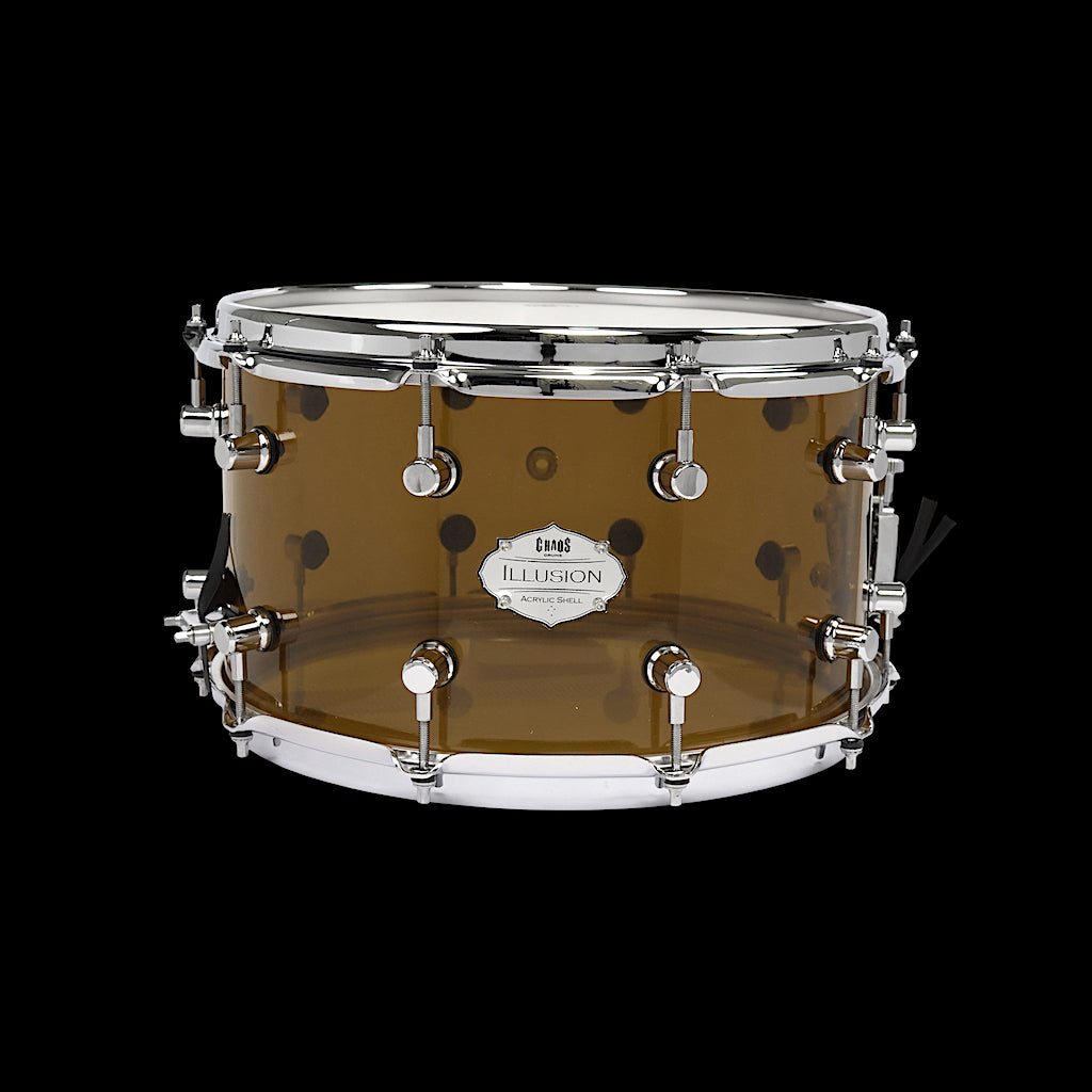 Chaos Illusion 14x8 Acrylic Snare Drum - Tawny