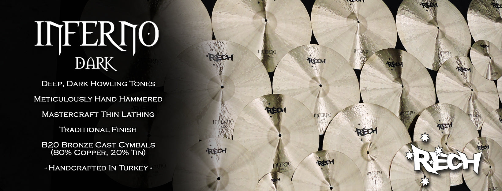Rech Inferno Dark Cymbals Rech Cymbals