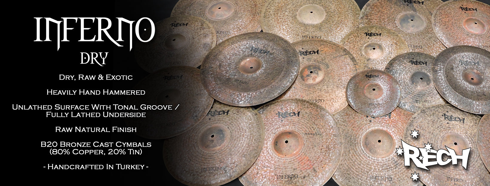 Rech Inferno Dry Cymbals Rech Cymbals