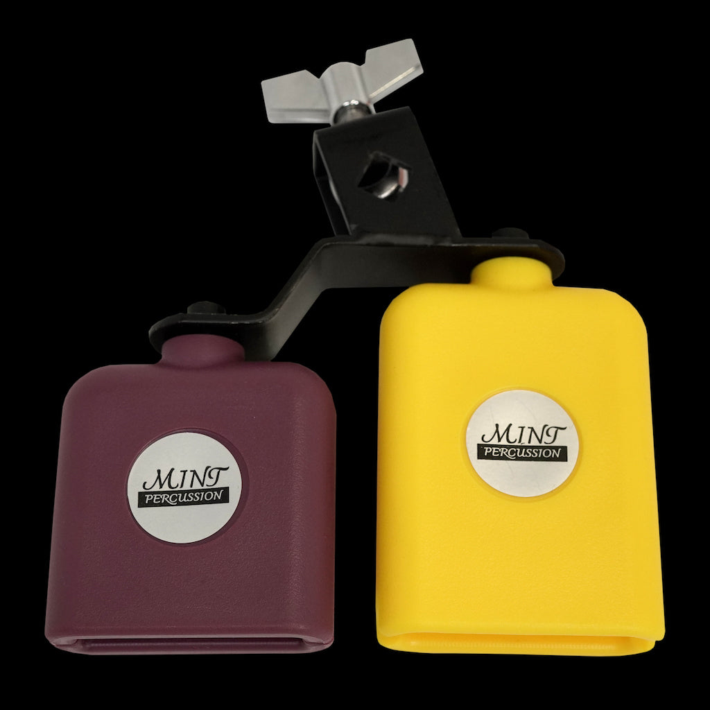 Mint Percussion High Pitch Jam Blocks Double - Yellow & Purple