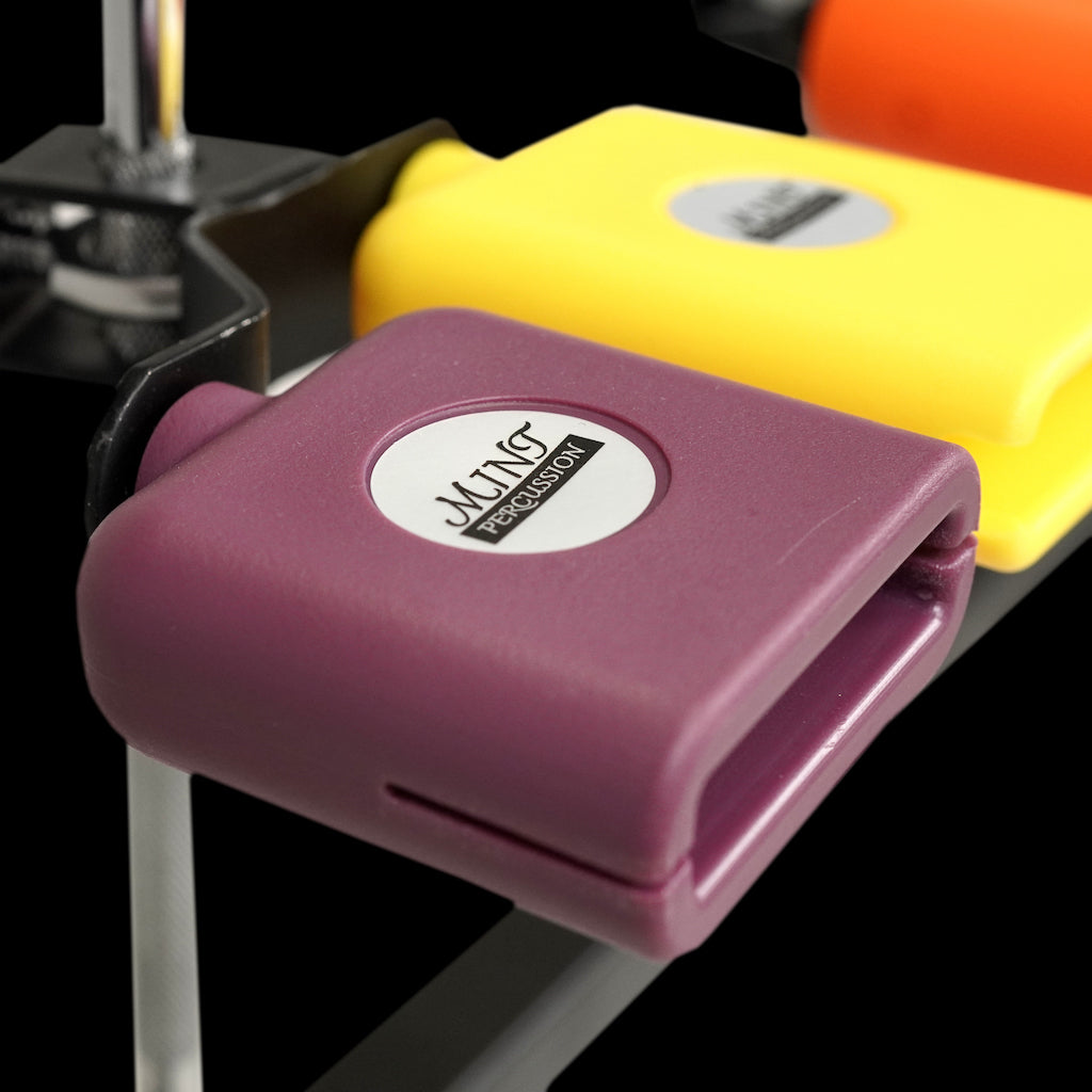Mint Percussion High Pitch Jam Blocks Double - Yellow & Purple