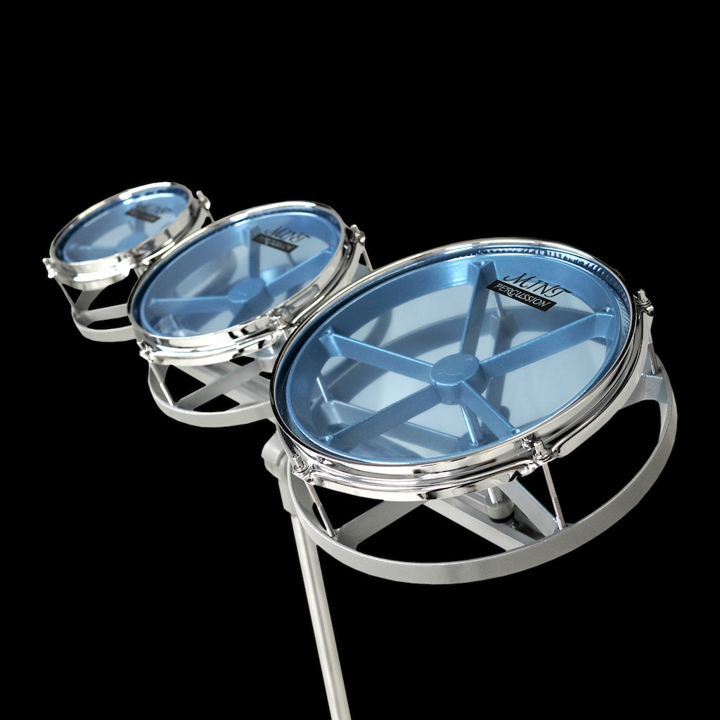 Mint Percussion Roto Tom Set with Stand 6'' 8'' 10''